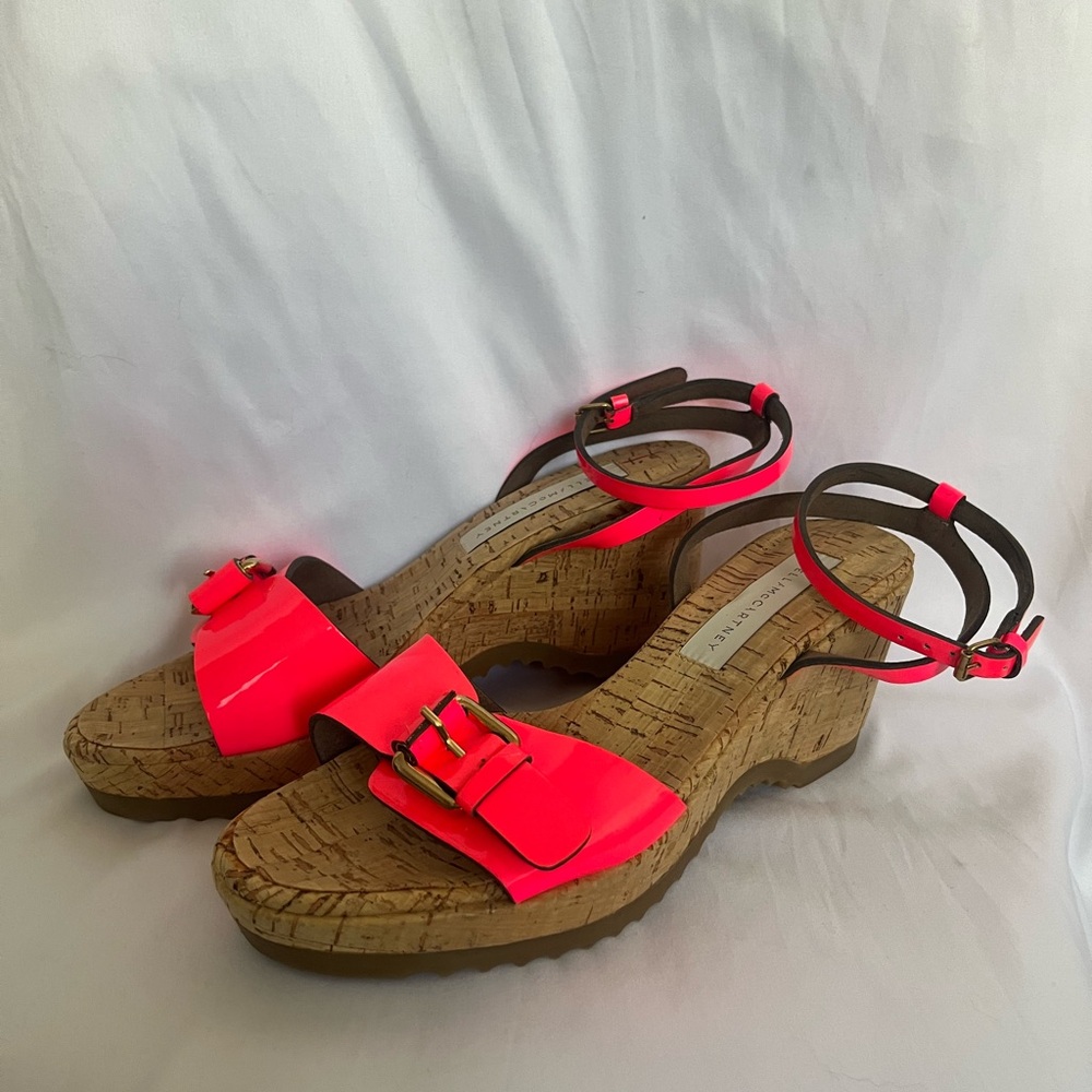 Stylish Pink Wedge Stella McCartney Sandals